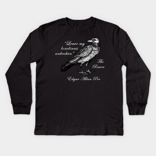 Edgar Allan Poe - The Raven Kids Long Sleeve T-Shirt